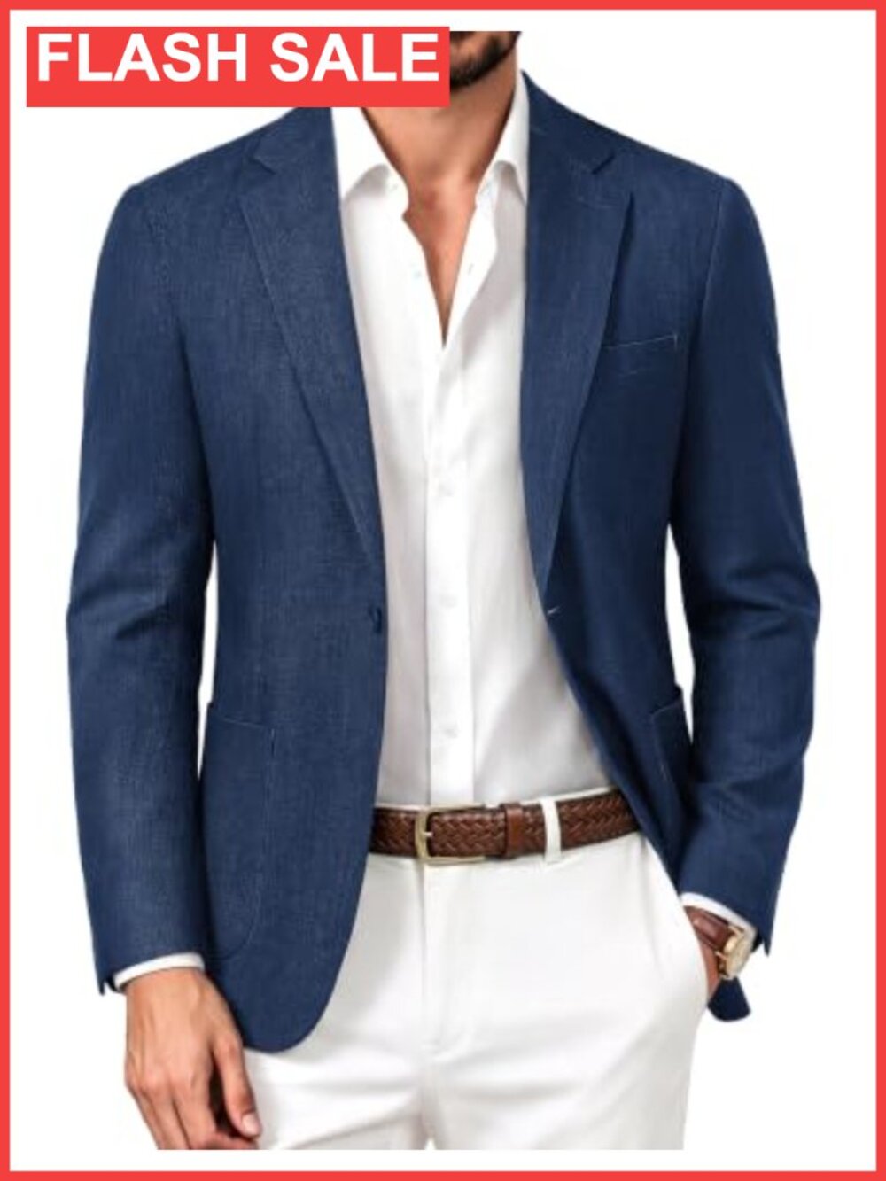 Men's Casual Blazer Lightweight Seamless Sport Coat Wrinkle-Free